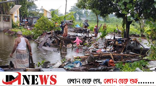 বরিশালে মহাসড়কের অবৈধ স্থাপনা উচ্ছেদ