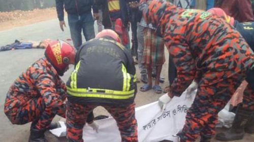 ট্রাকচাপায় ২ বাইকার নিহত