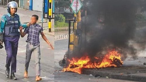 পুলিশের সঙ্গে বিএনপির নেতা-কর্মীদের সংঘর্ষ: কারাগারে স্কুল শিক্ষার্থী