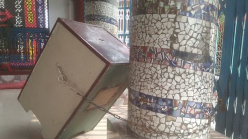 মন্দিরের লোহার দানবাক্স ভেঙে চুরি