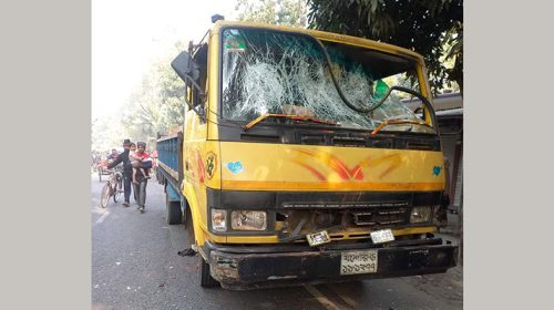 ফরিদপুরের ট্রাকের ধাক্কায় অটোভ্যানচালক নিহত