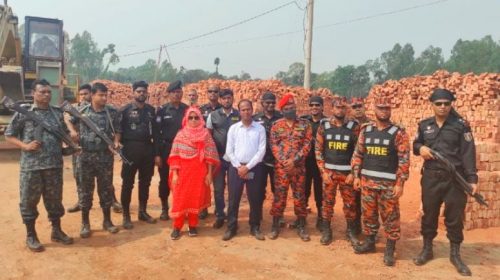 সিরাজগঞ্জে ইটভাটায় অভিযান, সাড়ে ২৭ লাখ টাকা জরিমানা