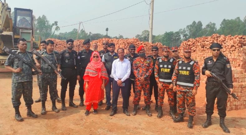 সিরাজগঞ্জে ইটভাটায় অভিযান, সাড়ে ২৭ লাখ টাকা জরিমানা