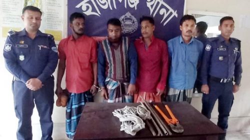 চাঁদপুরে আন্তঃজেলা ডাকাত দলের ৪ সদস্য আটক