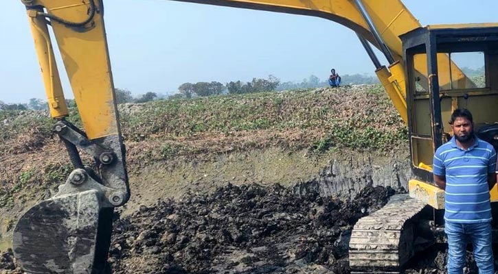কৃষি জমির মাটি কাটায় একজনের কারাদণ্ড