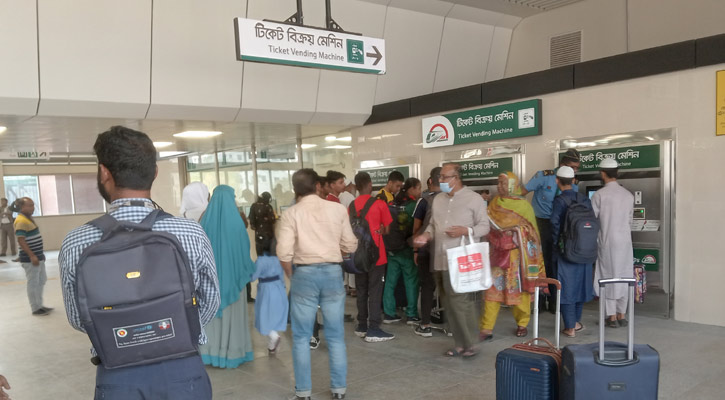 মেট্রোরেলের মিরপুর-১০ নম্বর স্টেশন চালু