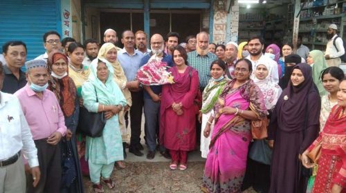 স্বাস্থ্য অধিদপ্তরের উপ-পরিচালক বদিউজ্জামানকে সংবর্ধনা