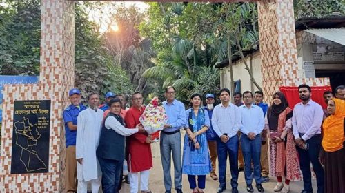 লক্ষ্মীপুরের ‘স্মার্ট ভিলেজ’ এর গেট উদ্বোধন