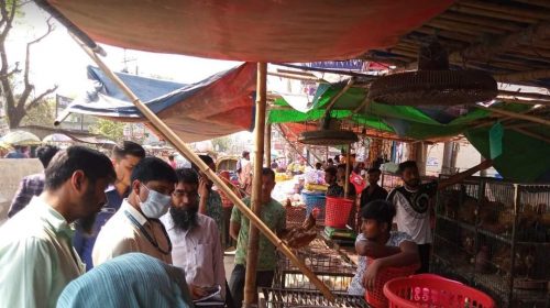 মুরগীর ওজন ও দাম নিয়ে অনিয়মে ১১ দোকানিকে ৭২ হাজার টাকা জরিমানা